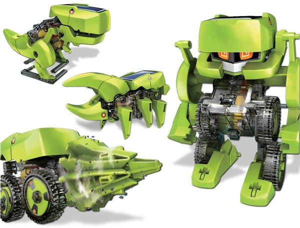 T4 Transforming Solar Robot Kit 4 Changer   Robot, Insect, T Rex, Drill Vehicle  (1 of 6)